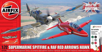 Supermarine Spitfire & RAF Red Arrows Hawk (Best of British) 1:72 | 50187 AIRFIX