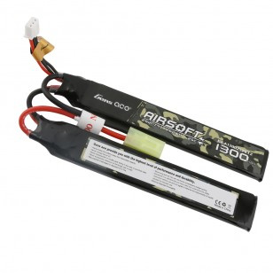 Pakiet LiPo Airsoft 1300mAh 7,4V 2S 25C, Mini Tamiya | GENS ACE