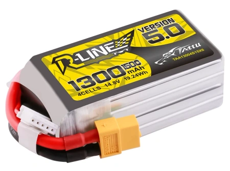 Akumulator LiPo 1300mAh 14,8V 150C 4S1P XT60 R-Line Version 5.0 | TAA13004S15X6 TATTU