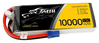 Tattu 11.1V 15C 3S 10000mAh Lipo Battery Pack