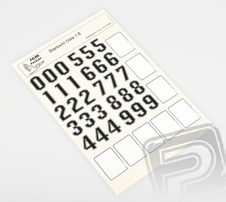 Zestaw naklejek startowych 1:8 - H00089 Pelikan