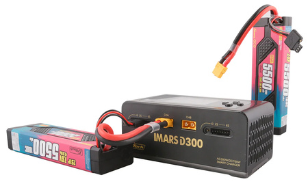 Ładowarka Procesorowa Gens Ace iMars D300 G-Tech Channel AC/DC 300W/700W Dwukanałowa Czarna | GEA300WD300-EB