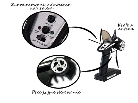 Motorówka RC 2,4GHz (zielona) | FT009