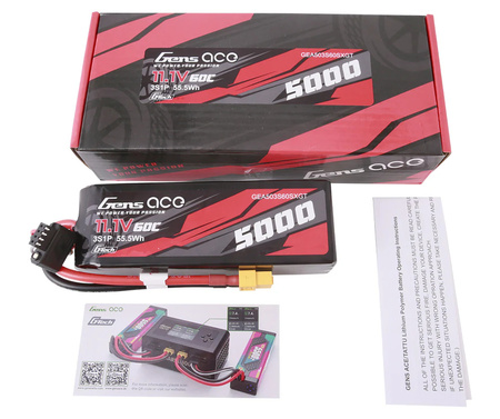 Akumulator LiPo 5000mAh 11,1V 60C 3S1P XT60 G-Tech | GEA503S60X6GT GENS ACE