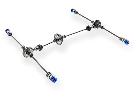 TRAXXAS SLEDGE 6S 1/8 Niebieski | 95096-4-BLUE