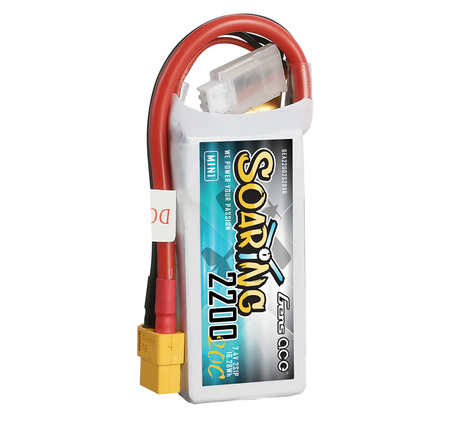Akumulator LiPo 2200mAh 7,4V 2S1P 20C XT60 Soaring Mini | GEA22002S20X6 GENS ACE