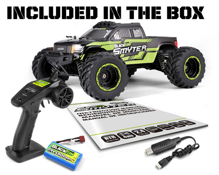 BlackZon Smyter MT Monster Truck 1/12 4WD Zielony Samochód Zdalnie Sterowany Model RC | 540110