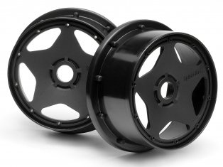 SUPER STAR WHEEL BLACK (120X60MM/2PCS)-HPI 3221
