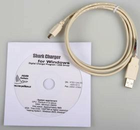 Kabel z oprogramowaniem do ładowarek Shark - Pelikan