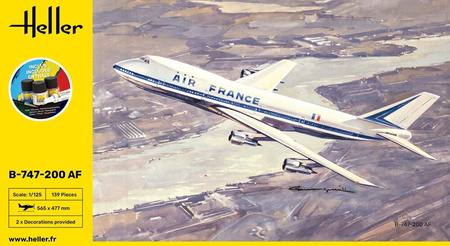 Boeing 747 Jumbo Jet B-747-200 AF (Starter Kit) 1:125 | 56459 HELLER