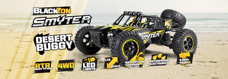 BlackZon Smyter DB Desert Buggy 1/12 4WD Żółty Samochód Zdalnie Sterowany Model RC | 540227