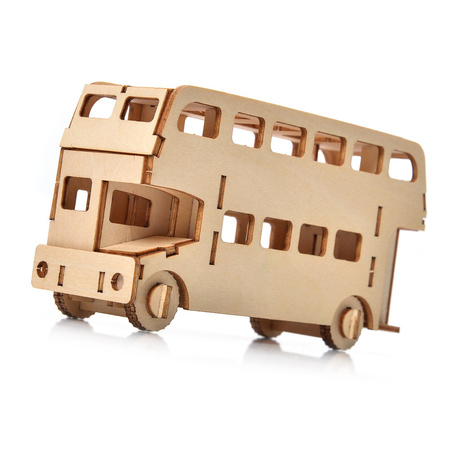 Little Story Drewniane Puzzle Model 3D Autobus 13,7x4,6x7,4cm | D002
