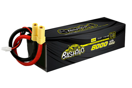Pakiet LiPo 8000mAh 14,8V 4S2P 100C Bashing | GEA8K4S10E5GT GENS ACE