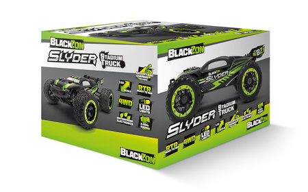 BlackZon Slyder ST Stadium Truck 1/16 4WD Zielony Samochód Zdalnie Sterowany Model RC | 540102
