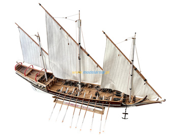 Drewniany żaglowiec Szebeka XVIII w. (550mm)