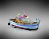 Kuter Rybacki Motorówka Moby Dick Model Drewniany Mini Mamoli 1:35 270mm | MM72