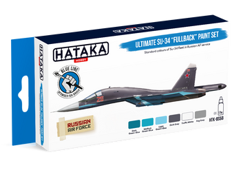 Zestaw farb akrylowych (Ultimate SU-34 "Fullback" Paint Set Russian Air Force) | HTK-BS58 HATAKA