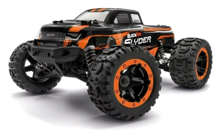 BlackZon Slyder MT Monster Truck 1/16 4WD Pomarańczowy Samochód Zdalnie Sterowany Model RC | 540099