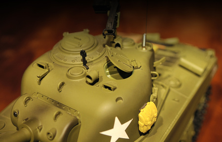 Czołg Zdalnie Sterowany U.S. Medium Tank M4A3 Sherman 1:16 RTR 2,4Ghz Model RC | 3898-1B HENG LONG
