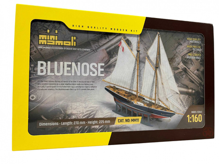 Szkuner Bluenose Model Drewniany Żaglowiec Mini Mamoli 1:160 270mm | MM11