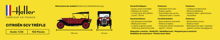 Citroen 5CV Trefle (Starter Set) 1:24 | 56702 HELLER