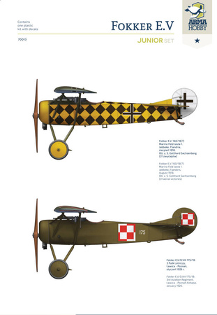 Fokker E.V 1:72 | 70013 ARMA HOBBY