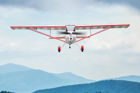 Samolot Zdalnie Sterowany Super Decathlon V2 Model RC KIT 1400mm Czerwony | OMPP002R OMP HOBBY