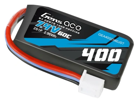 Akumulator LiPo 400mAh 7,4V 60C 2S1P JST | GEA4002S60JST GENS ACE