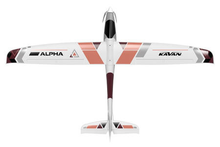 Motoszybowiec Kavan Alpha 1500 V2 ARF 1492mm Czerwony Samolot Zdalnie Sterowany Model RC | KAV02.8076V2