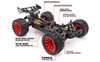 Maverick Quantum+ XT Flux Stadium Truck 3S 4WD 1/10 (czerwony) | 150301 HPI