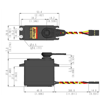 Serwo Cyfrowe Hitec Digital Servo HS-5625MG 9,4kg/cm 0,14s/60° 4,8-6,0V | 1HI3200
