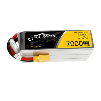 Tattu 7000mAh 22,2V 6S 25C 6S1P lipo XT90 | GENS ACE & TATTU