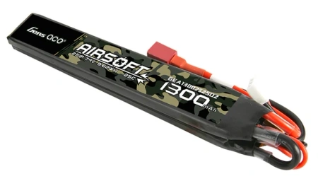 Akumulator LiPo 1300mAh 7,4V 25C 2S1P Saddle Airsoft Gun Dean-T | GEA13002S25D2 GENS ACE