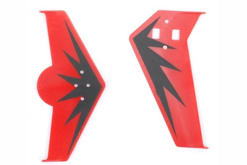 TopHeli TH6400-33R - stateczniki komplet czerwone