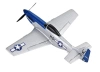 Mini Mustang P51D Scaled Warbird Airplane niebieski RTF (450mm) | TOP097B01 TOP RC HOBBY