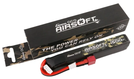 Gens ace 25C 1500mAh 3S1P 11.1V Airsoft Gun Lipo Battery with T Plug