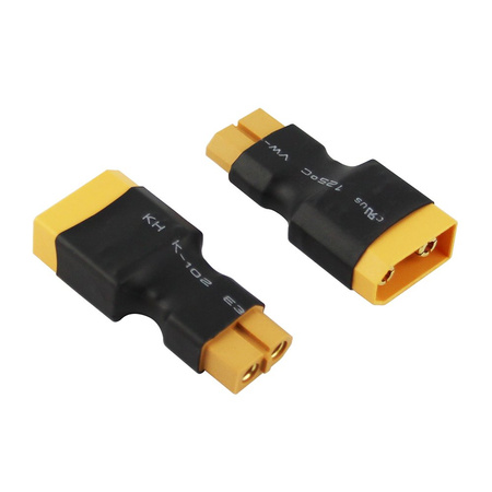 Przejściówka gniazdo XT60 <-> wtyczka XT90 - Amass