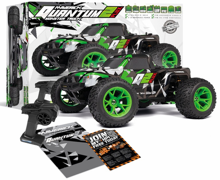 Maverick Quantum2 MT Flux Monster Truck bezszczotkowy 4WD 1:10 (zielony) | 150406 HPI