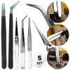 Pęsety Modelarskie Precyzyjne Metalowe 5szt. 11,5-15cm | VERGIONIC