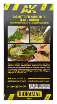 Kępki z opadłymi liśćmi - jesień | AK8140