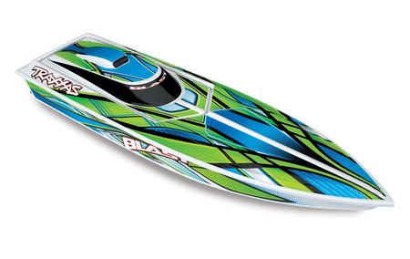 Motorówka Blast TQ RTR +akumulator+ładowarka ZIELONA - Traxxas