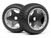 DIRT BUSTER BLOCK TIRE HD COMPOUND ON BLACK WHEEL-HPI 4789