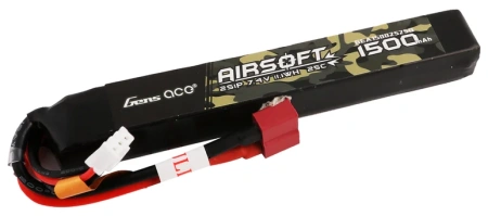 Akumulator LiPo 1500mAh 7,4V 25C 2S1P Dean-T Airsoft Gun | GEA15002S25D GENS ACE