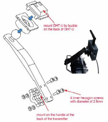 Wspornik montażowy do modułu DHT-U FrSky
