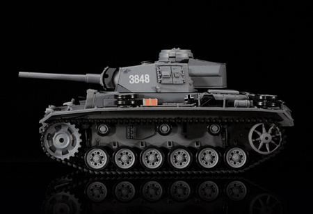 Czołg Zdalnie Sterowany German Panzerkampfwagen III PzKpfw III Ausf.L.SD.KFZ.141-1 1:16 RTR 2,4Ghz Model RC | 3848-1U HENG LONG
