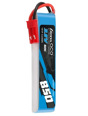 Akumulator LiPo HV 850mAh 3,8V 60C 1S1P JST BEC | GEA8501S60JRED GENS ACE
