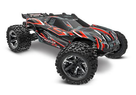 Traxxas Rustler 4X4 VXL 1:10 4WD Czerwony Samochód Zdalnie Sterowany Model RC | 67376-4-RED