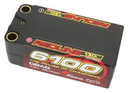 Gens ace Redline Series 6100mAh 7.4V 130C 2S2P HardCase 71# LiPo Battery
