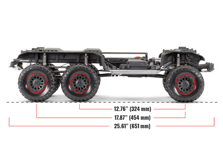 Traxxas TRX-6 Mercedes-Benz G 63 AMG 6X6 1:10 Srebrny Model RC Samochód Zdalnie Sterowany | 88296-4-SLVR