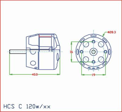 Silnik Bezszczotkowy HCS C 1211KV 120W 15A 2-3S Wał 3mm Ciąg 700g | 001050 FREE AIR